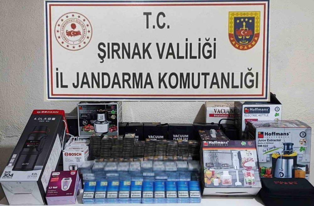 Şırnak’ta 3 milyon değerinde kaçak ürünler yakalandı
