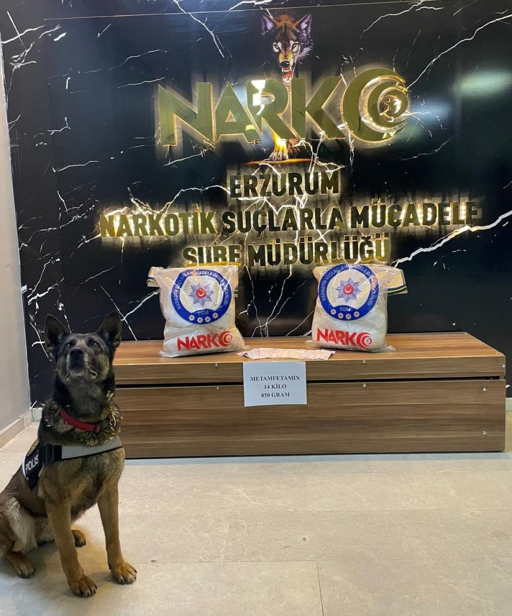 Erzurum'da 15 kilo uyuşturucu madde yakalandı