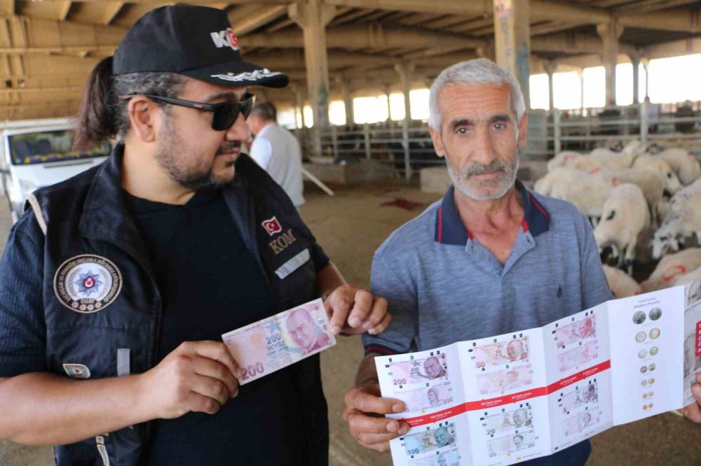 Canlı Hayvan Borsası’nda satıcılar sahte para konusunda bilgilendirildi