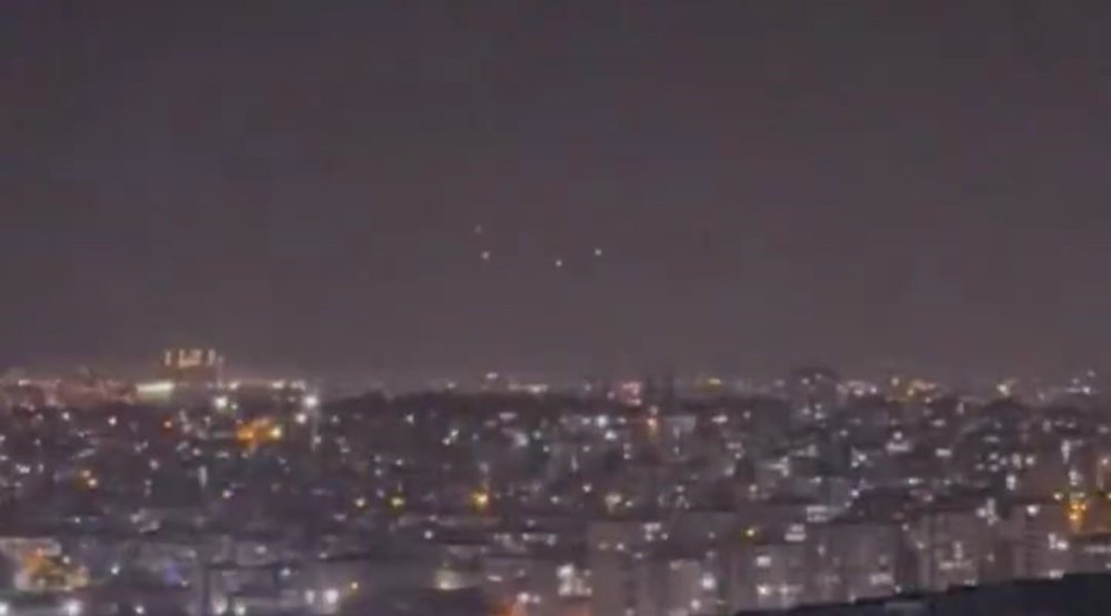 İran’ın İsrail’e attığı füzeler gece boyunca Antep’ten görüldü