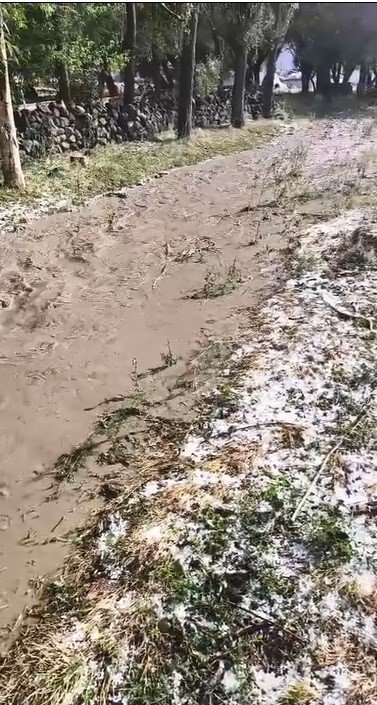 Sarıkamış’ta sağanak yağış sele neden oldu: Evler ve tarım arazileri sular altında kaldı