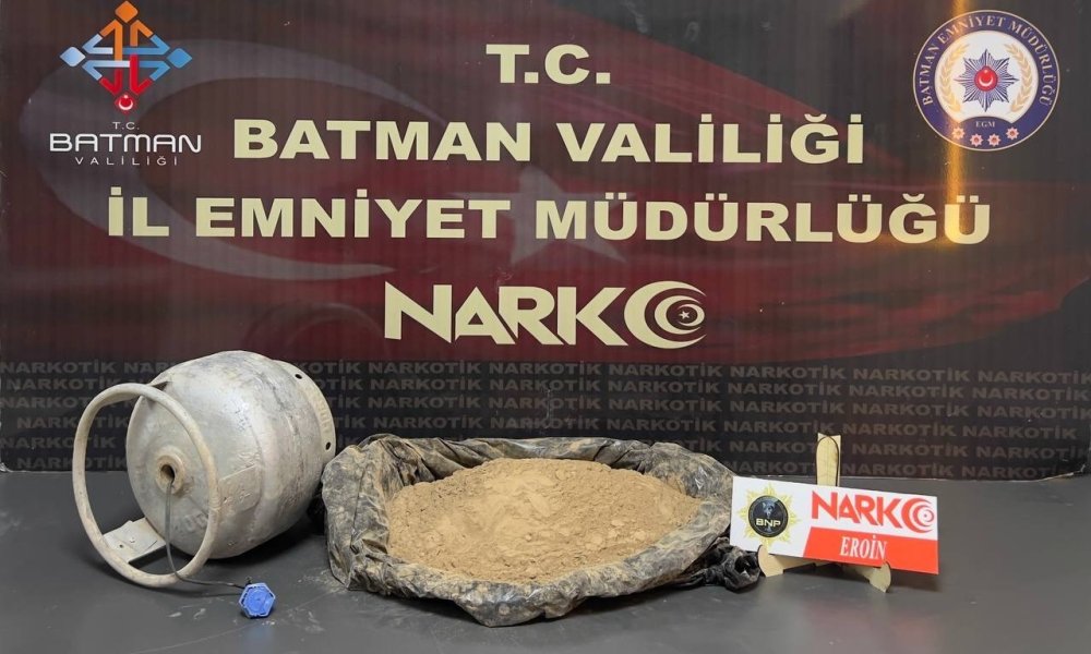 Piknik tüpü içinde eroin nakliyatı
