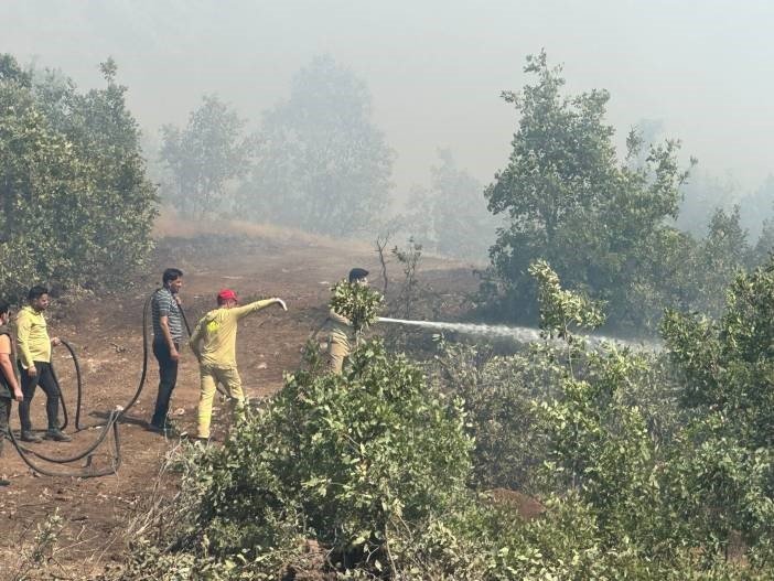 Şırnak’taki örtü yangını 7 saatte söndürüldü