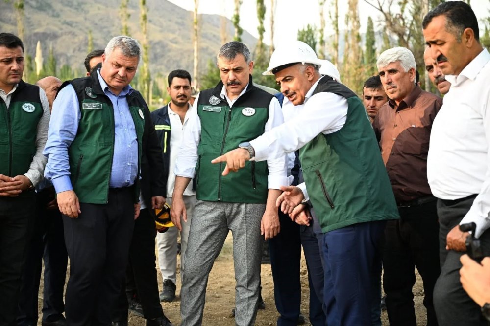 Oltu'daki Sivridere Göleti çiftçiye can damarı olacak