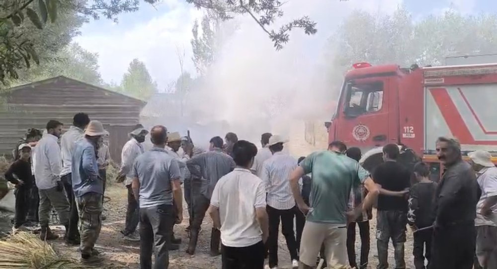 Zizan'da ot yangını: Bin bağ ot küle döndü
