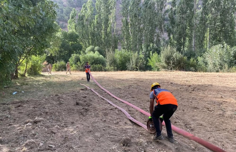 Şemdinli'de orman yangını