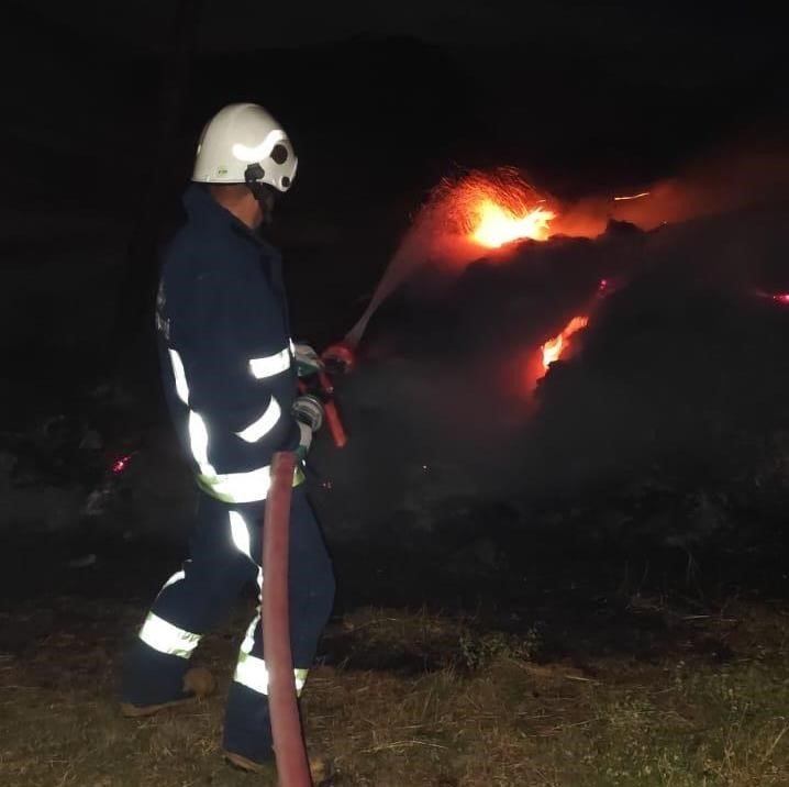 Gürpınar'da 800 bağ ot yanarak kül oldu