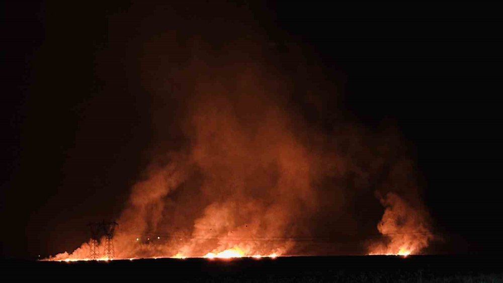 Yüksekova'da kuş cenneti Nehil Sazlığı’ndaki yangın köyleri tehdit ediyor