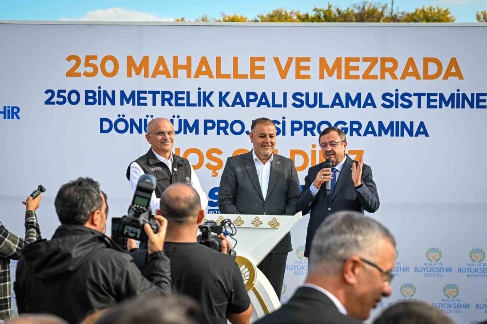 Malatya'da üreticilere sulama borusu desteği