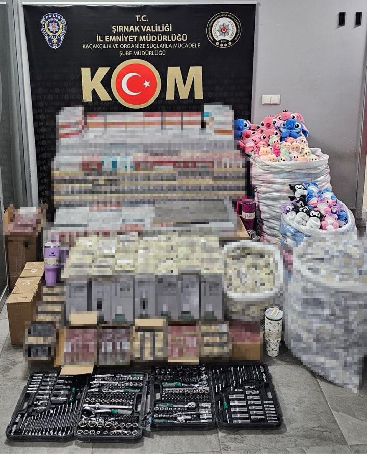 Şırnak’ta 4 milyon liralık kaçak ürün ve uyuşturucu ele geçirildi
