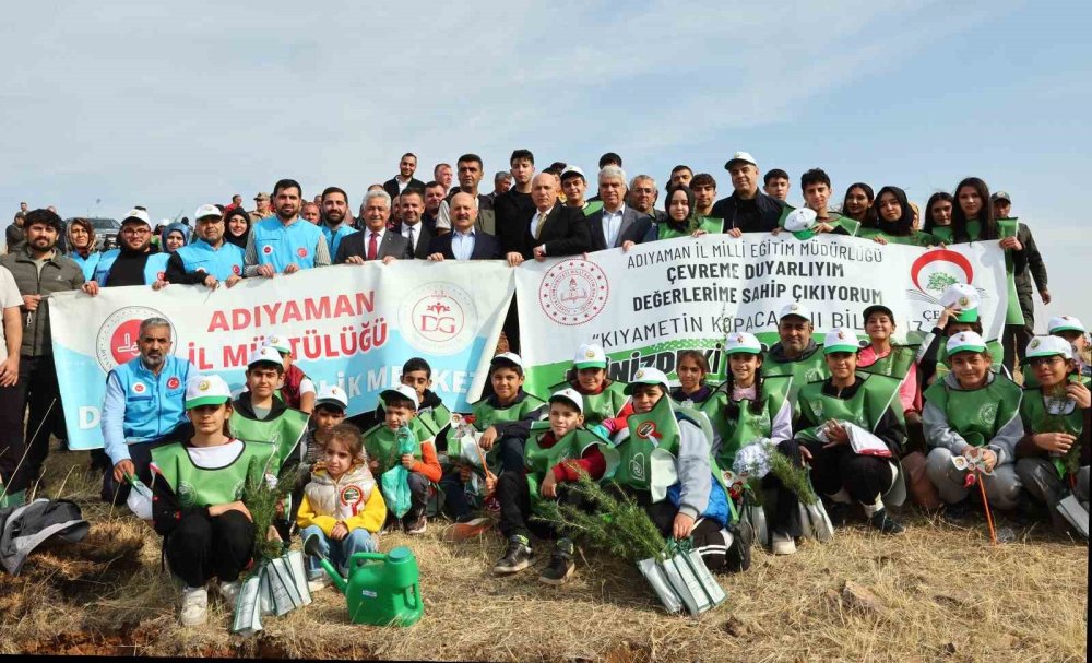 Adıyaman’da 10 bin 500 fidan dikildi