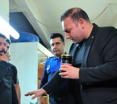 Kilis’te cevizli sucuk imalathanesinde tepki toplayan görüntüler