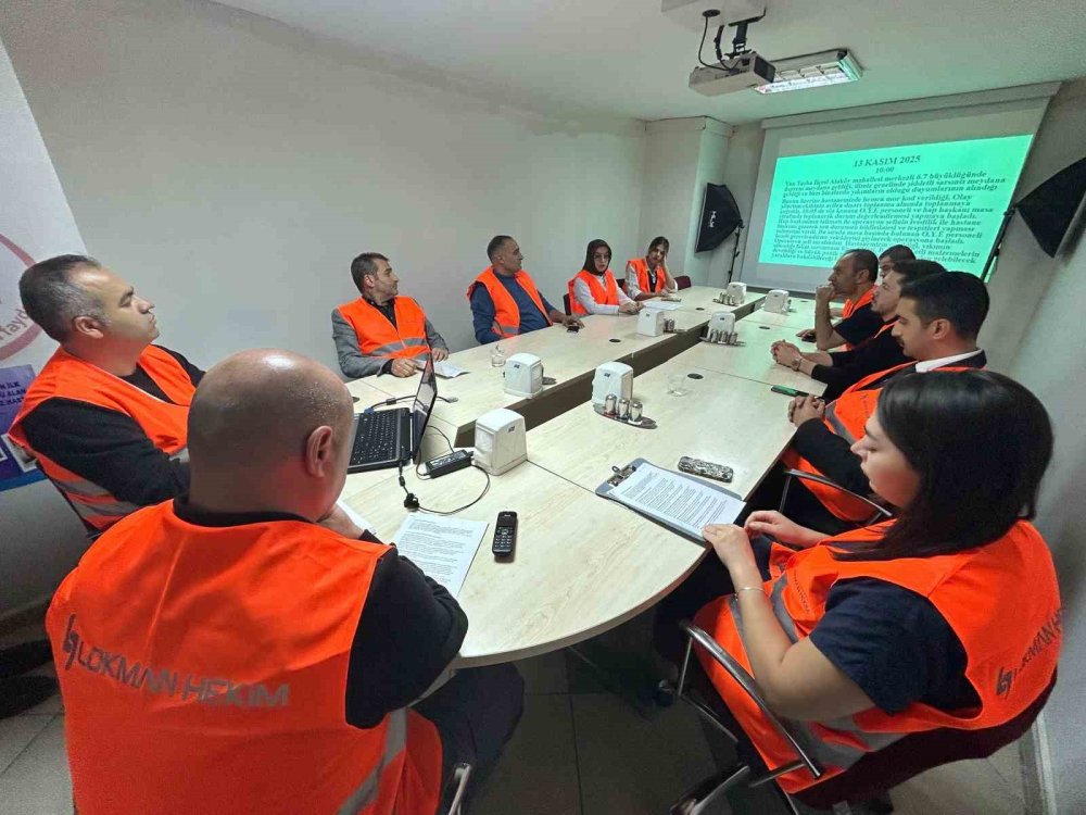 Lokman Hekim Hastanesinde deprem tatbikatı yapıldı