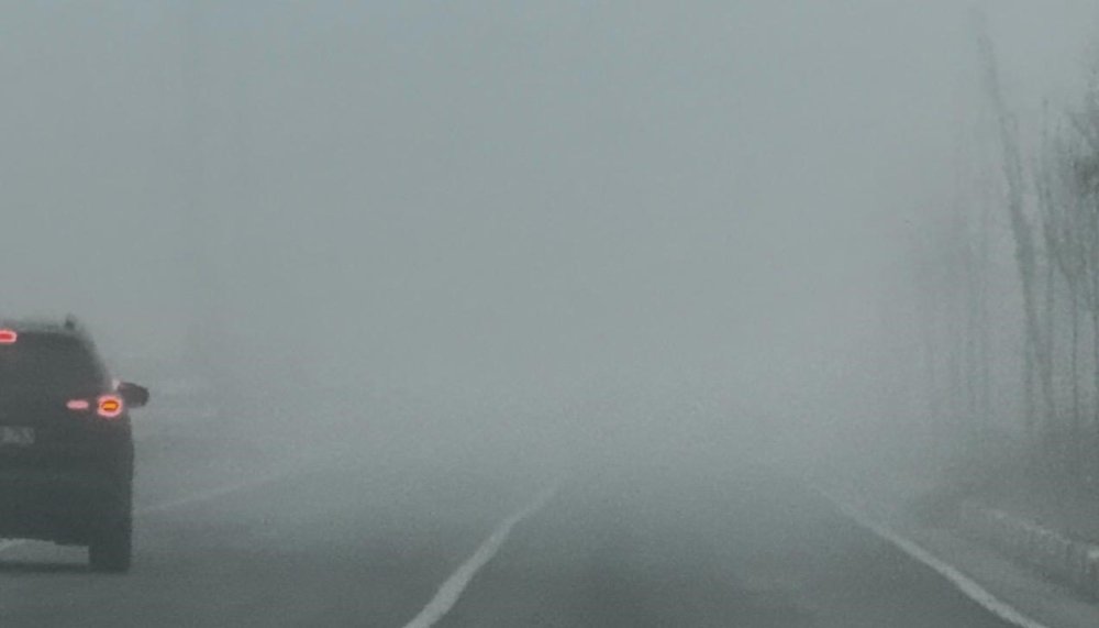 Ağrı’nın Patnos ilçesinde yoğun sis ulaşımı olumsuz etkiliyor