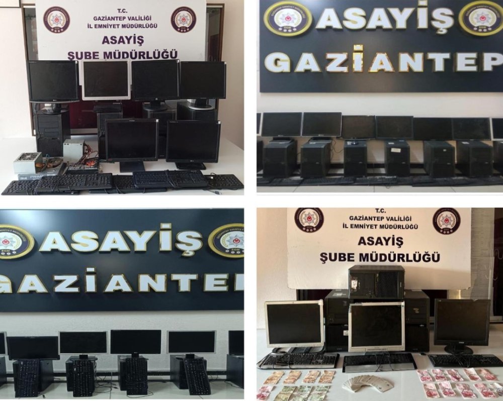 Antep’te kumar operasyonlarında 352 milyon TL suç geliri para ele geçirildi