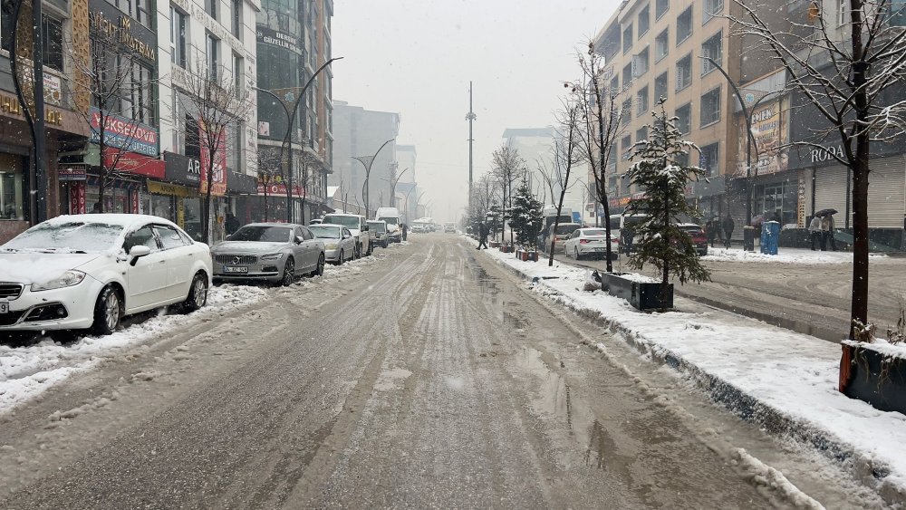 Van ve Hakkari'de kar yağışı etkili oldu; 12 yerleşim yeri ulaşıma kapandı