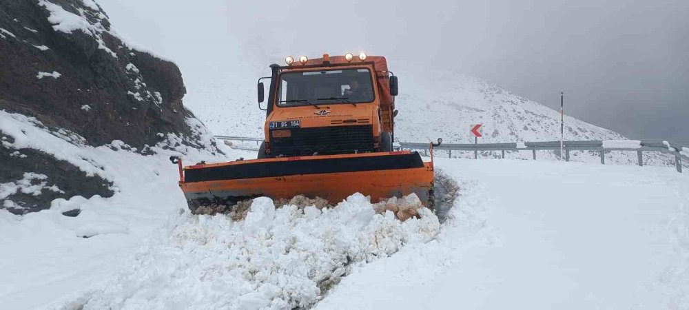 Şırnak’ta karlı yollar açılıyor