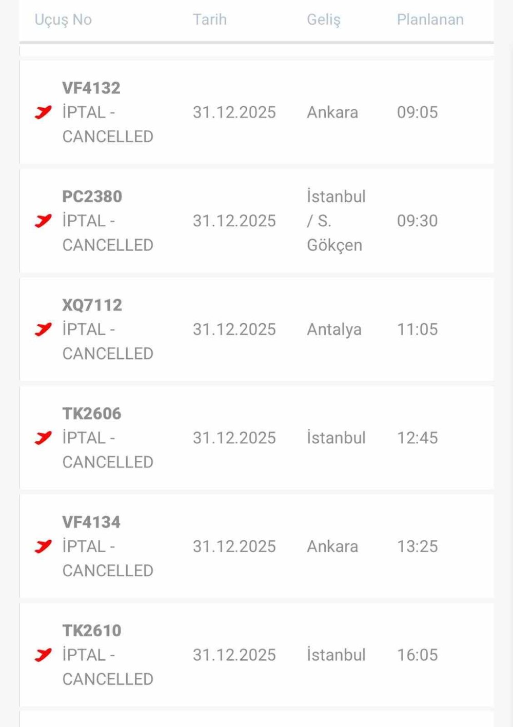 Diyarbakır’da uçak seferleri iptal oldu