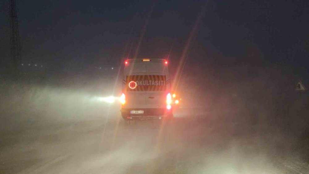 Yılın gününde Kurubaş'ta tipi etkili oldu