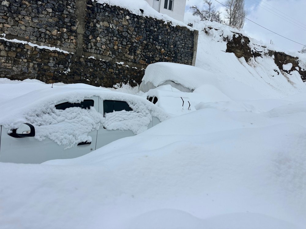 Beytüşşebap'tan kar manzaraları