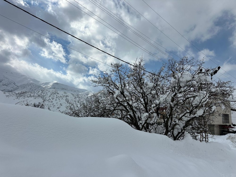 Beytüşşebap'tan kar manzaraları