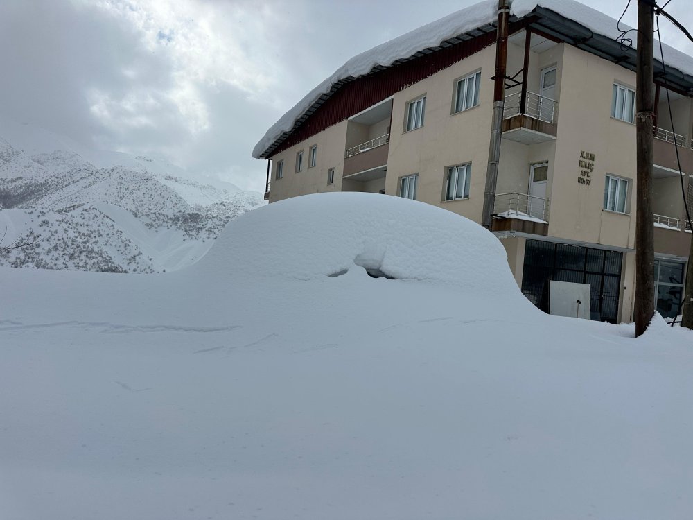 Beytüşşebap'tan kar manzaraları