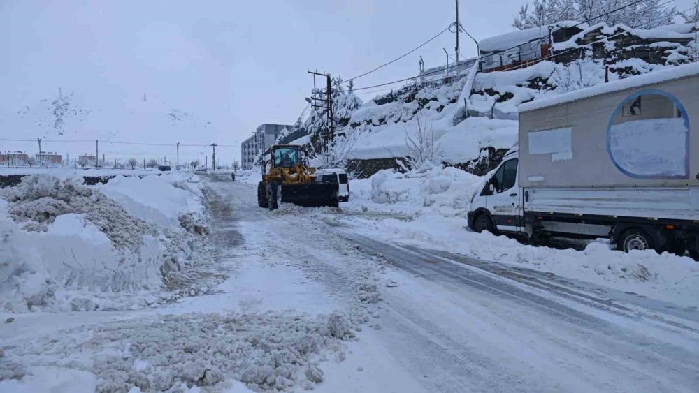 Bitlis’te karla mücadele devam ediyor