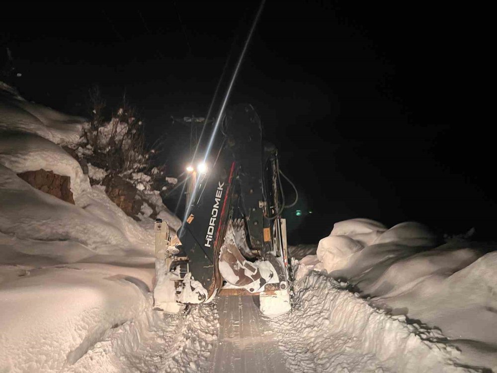 Beytüşşebap'ta karla mücadele sürüyor