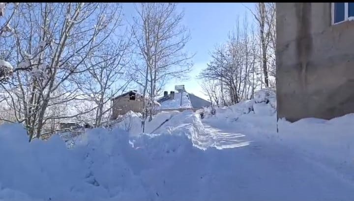 Köylerde imece usulüyle çatılar temizleniyor