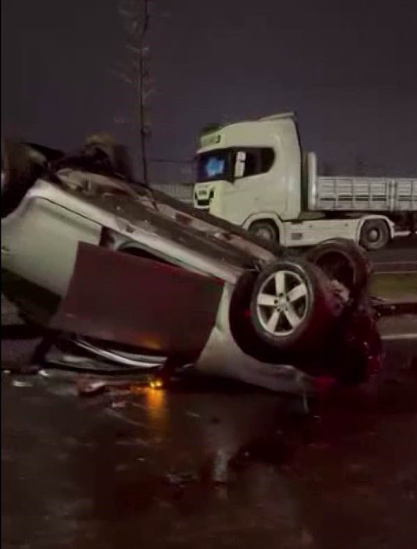 Diyarbakır’da otomobil takla attı: 1 yaralı