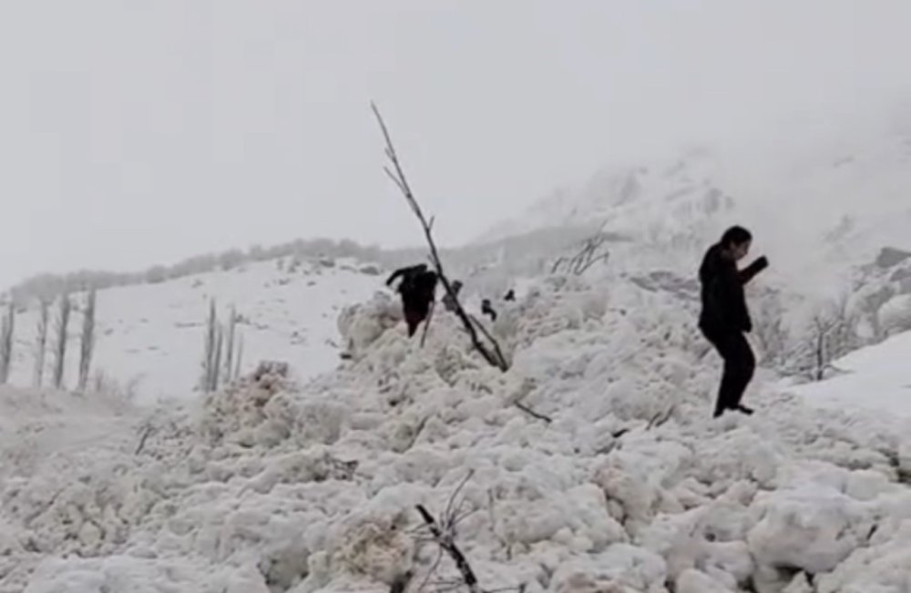Yüksekova’da aynı bölgeye bir çığ daha indi