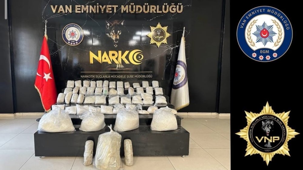 Van’da 90 kilo uyuşturucu ele geçirildi