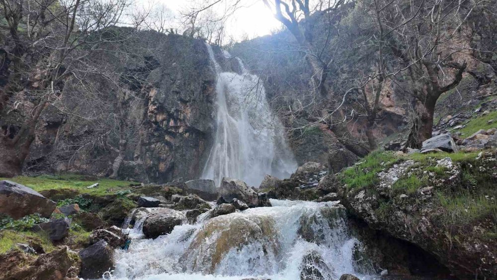 Beytüşşebap'ta baharla birlikte şelaleler coştu