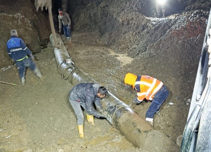 Berçelan’daki su arızası giderildi