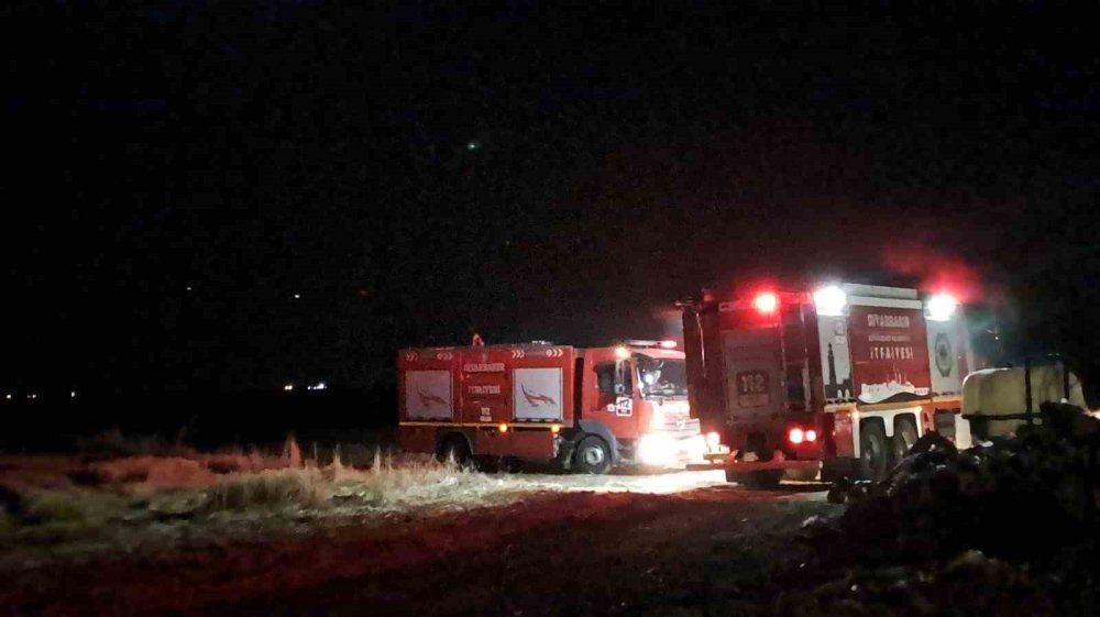 Silvan'da anız ve örtü yangını