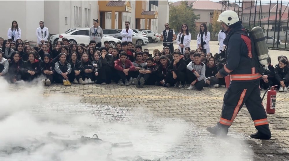 Yüksekova’da yangın tatbikatı