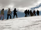 Hakkari'de kar trekkingi yapıldı