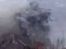 Yüksekova'da bir binanın bombalanma anı