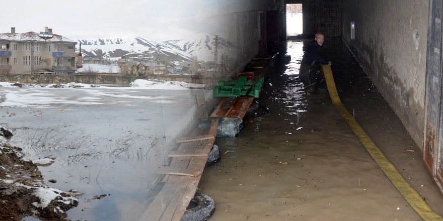 Yüksekova’da evler su altında kaldı - 06-04-2019 - Video